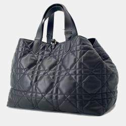 Pre Owned Christian Dior Toujours Black Leather Large Handbag 