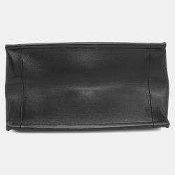 Pre Owned Christian Dior  Black Leather  Archi Cannage Essential Tote