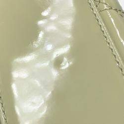 Pre Owned Christian Dior Lady Cannage Mini Green Patent Leather Handbag