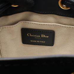 Pre Owned Christian Dior Dior Oblique Backpack  Canvas And Leather  Navy/Gray