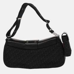 Pre Owned Christian Dior Black Trotter Street Chic Shoulder Bag