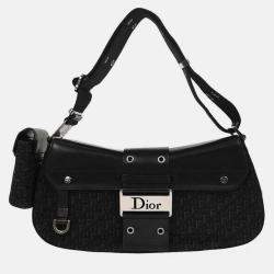Pre Owned Christian Dior Black Trotter Street Chic Shoulder Bag