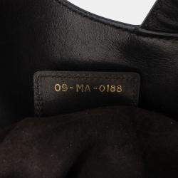 Pre Owned Dior Black Smooth Calfskin Saddle Bag