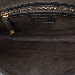 Pre Owned Dior Black Smooth Calfskin Saddle Bag