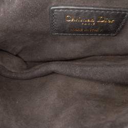 Pre Owned Dior Beige Mini Calfskin Kaleidiorscopic Embroidered Saddle Bag
