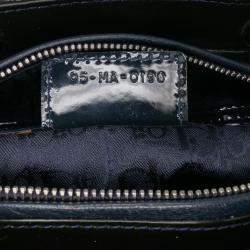 Pre Owned Dior Green Large Patent Cannage Lady Dior