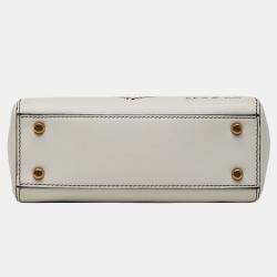 Pre Owned Dior White Niki de Saint Phalle Mini Calfskin Lady Dior