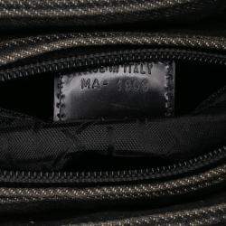 Pre Owned Dior Black Medium Denim Cannage Lady Dior