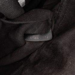 Pre Owned Dior Black Medium Canvas Macro Houndstooth Lady D Joy