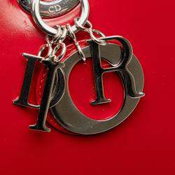 Pre Owned Dior Red Large Patent Lady Dior