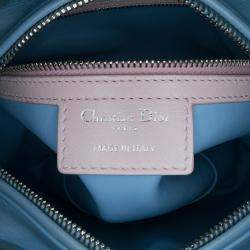 Pre Owned Dior Multicolor Medium Tricolor Lambskin Cannage Lady Dior