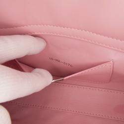Pre Owned Dior Pink Medium Lambskin Cannage Lady D Joy