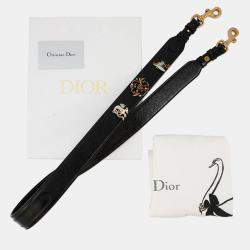 Pre Owned Dior Lady Dior Niki De Saint Phalle Collaboration 2-Way Handbag Black Leather Size Small