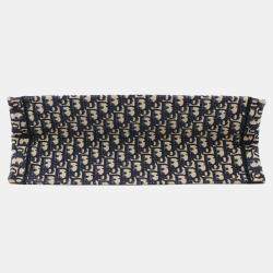 Pre Owned Dior Book Tote Navy Canvas Size Large