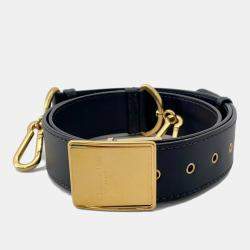 Pre Owned Dior Oblique Montaigne Navy Canvas Leather