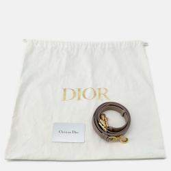 Pre Owned Dior Bobby Greige Grained Calfleather Medium Shoulder Bag