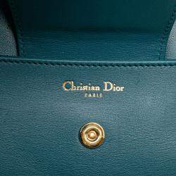 Pre Owned Dior Blue Medium Calfskin DiorDouble Chain Bag