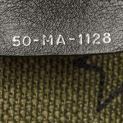 Pre Owned Dior Green Embroidered Canvas Diorcamp Messenger Bag