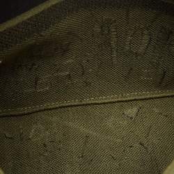 Pre Owned Dior Green Embroidered Canvas Diorcamp Messenger Bag
