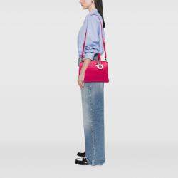Pre Owned Dior Pink Medium Leather Diorissimo Satchel