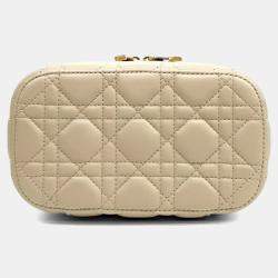 Pre Owned Dior Cannage Travel Vanity Small