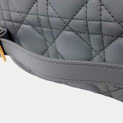 Pre Owned Dior Grey Leather Travel Vanity Small