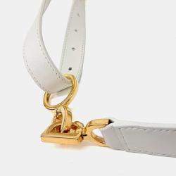 Pre Owned Dior White Leather Disney Small