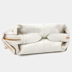 Pre Owned Dior White Leather Disney Small