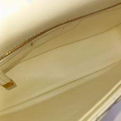 Pre Owned Dior White Leather Carobag Small