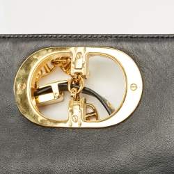 Pre Owned Dior Black Cannage Leather Small Caro Shoulder Bag