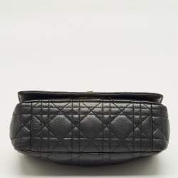 Pre Owned Dior Black Cannage Leather Small Caro Shoulder Bag