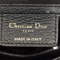 Pre Owned Dior Black Cannage Leather Small Caro Shoulder Bag