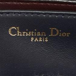 Pre Owned Dior Dark Blue Calfhair and Leather Medium Diorever Tote