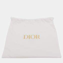 Pre Owned Dior Black Mini Calfskin Macrocannage Dior Caro Tulip Bag