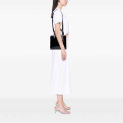 Pre Owned Dior Black Medium Patent Lady Dior