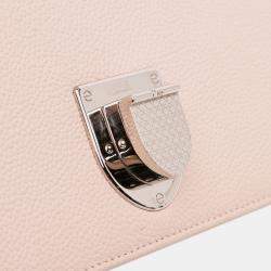 Pre Owned Dior Pink Medium Grained Calfskin Diorama Flap