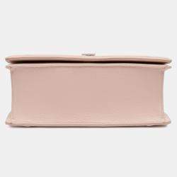 Pre Owned Dior Pink Medium Grained Calfskin Diorama Flap