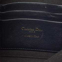 Pre Owned Dior Blue Oblique Jacquard Canvas 30 Montaigne Pouch