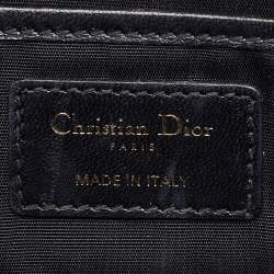 Pre Owned Dior Black Cannage Leather Lady Dior Chain Clutch