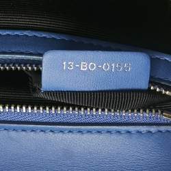 Pre Owned Dior Light Blue Cannage Leather Small Diorama Flap Bag