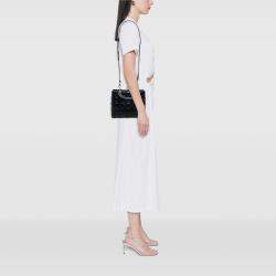 Pre Owned Dior Black Medium Lambskin Cannage Lady Dior