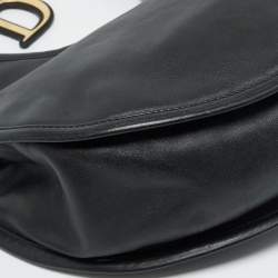 Pre Owned Dior Black Leather Diorita Hobo