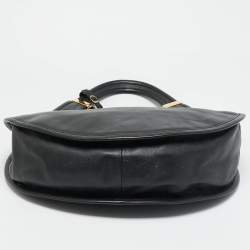 Pre Owned Dior Black Leather Diorita Hobo
