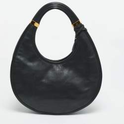 Pre Owned Dior Black Leather Diorita Hobo