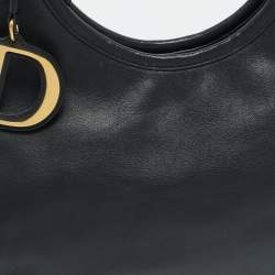 Pre Owned Dior Black Leather Diorita Hobo