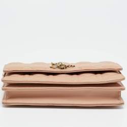 Pre Owned Dior Rose des Vents Cannage Leather Mini My Dior Top Handle Bag