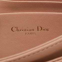 Pre Owned Dior Rose des Vents Cannage Leather Mini My Dior Top Handle Bag