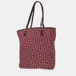 Pre Owned Christian Dior Bordeaux Trotter Tote Bag