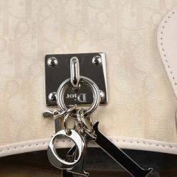 Pre Owned Christian Dior White Lovely Trotter Tote Bag