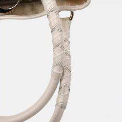 Pre Owned Christian Dior White Lovely Trotter Tote Bag